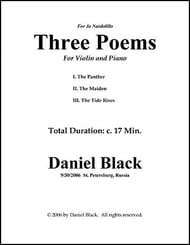 Three Poems P.O.D. cover Thumbnail